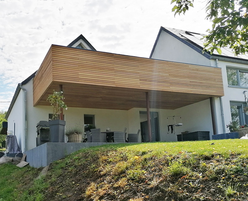 réalisation de bardage en bois